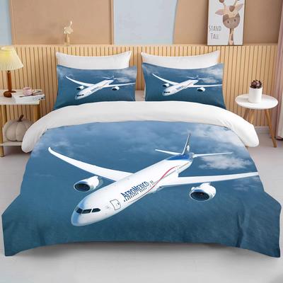 Fashion 3D Printed Airplane Plane Bedding Collection Cartoon Duvet Covers With Pillowcases Soft Bedclothes  With Bed Linen Drop Ship