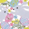 Decorative Mats for Dining Table Easter Rabbit Egg Placemat, Polyester Fiber Mat, Non Cartoon Bunny Desktop Decor Slip Hollow Tableware Mat
