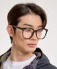 Eseubika Asa-C01 Horn-Rimmed Glasses Blue Light Blocking