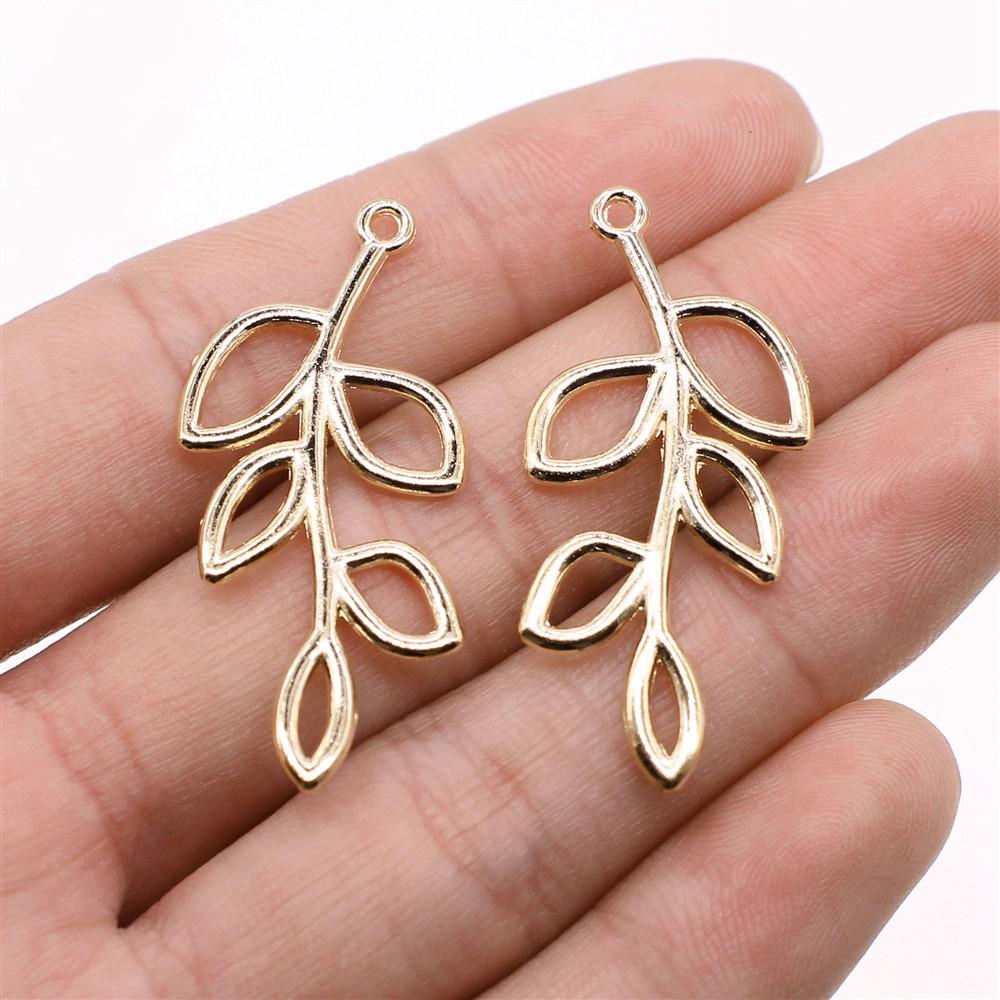 10pcs Flower Branch Tree Branch Charms Connector For Earring Making Necklace Making Diy Handmade Craft