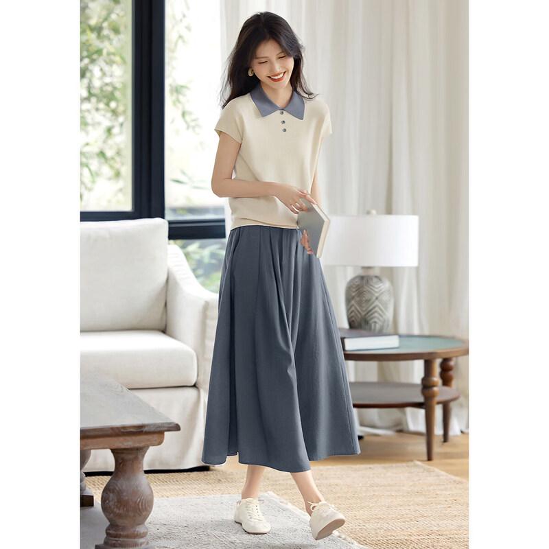 XWI Women s Colorblock Polo Knit Set L