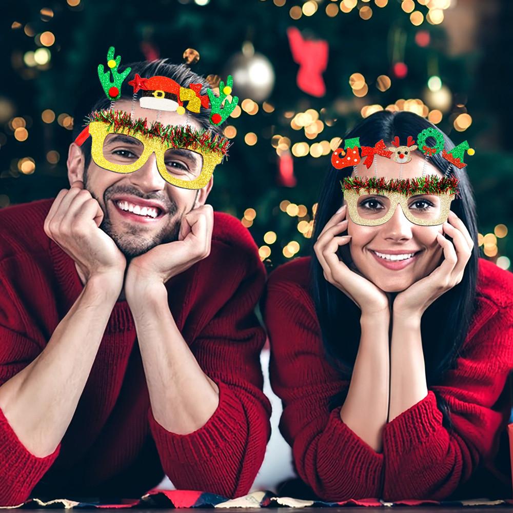 Playful Christmas Themed Glasses Cheerful Designs For Making Memories Holiday