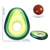 Inflatable Avocado Pool Float Floatie with Ball Swimming Ring Water Sport Summer Beach Swimming Mattress Party Toys Lounge Raft