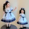 Girl cartoon rabbit police officer Lolita dress summer dress mesh princess dress fluffy dress birthday dress
