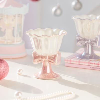 Fantasy Bogen Keramik Eis Dessertbecher Hoch Aussehendes Mädchen Herz Geburtstagsgeschenk Souvenir Tasse
