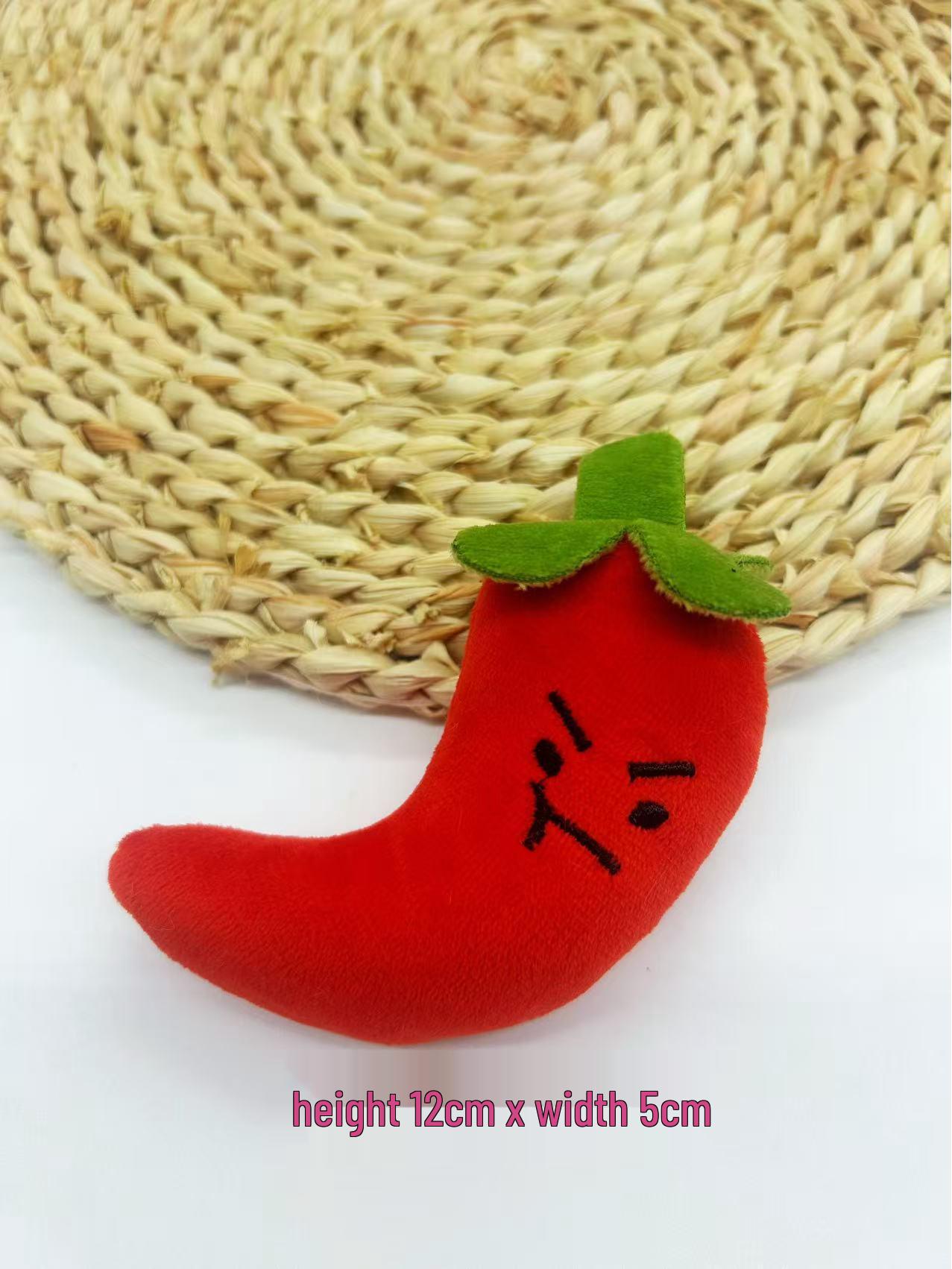 

Goofy Green Onion Plush Keychain Doll