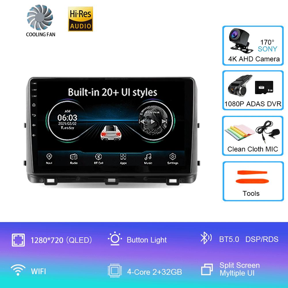 Android 14 For Kia Ceed 3 CD 2018 - 2022 Car Radio Multimedia Video Player Navigation GPS BT 5.0 DSP WIFI 4G Carplay 360 Camera