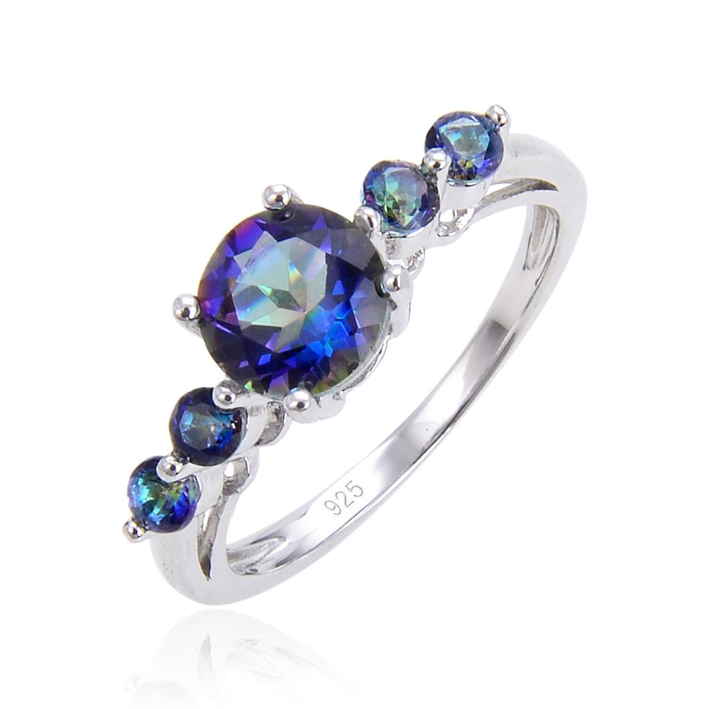 Premium Ring Natural Crystal Topaz Sapphire S925 Sterling Silver Ruby Ring For Men And Women