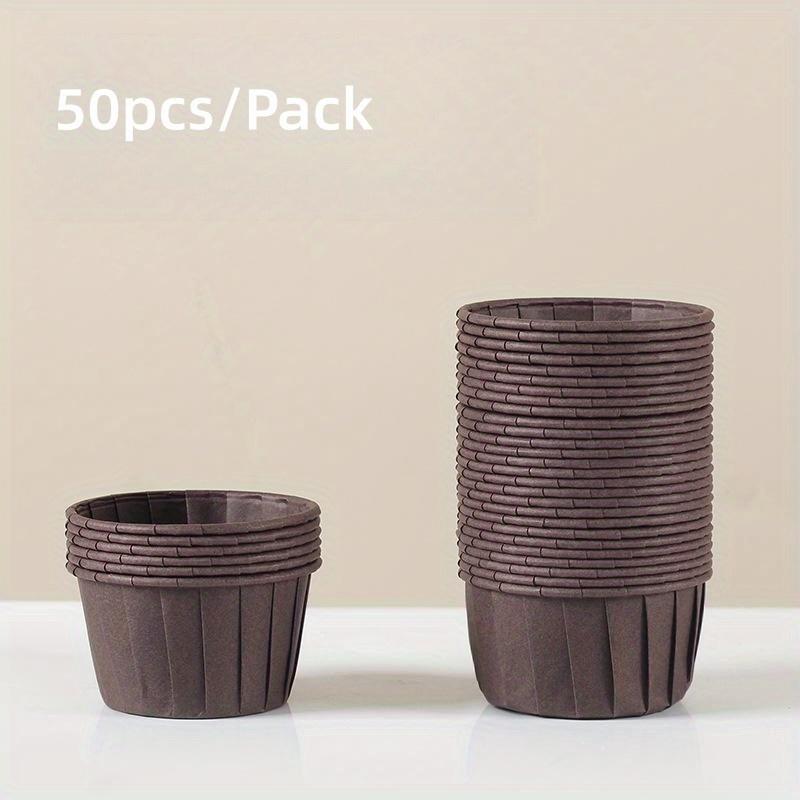 50pcs Disposable Pancake Cups, Cupcake Cups, Heat-resistant Paper Cupcake Liners, Baking Tools, Household Kitchen Supplies