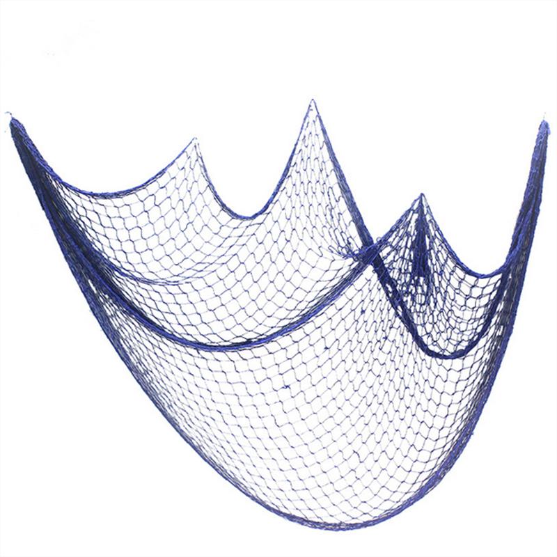 Fishing Net Navy Wall Hangings Studio Prop Room Home Decor Mediter Sea Stickers Marine Over The Garden Life Buoy Crafts Nautical