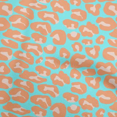 Baumwolle Flex Aqua Blau Stoff Tierhaut Nähhandwerksprojekte Stoffdrucke pro Yard 40 Zoll