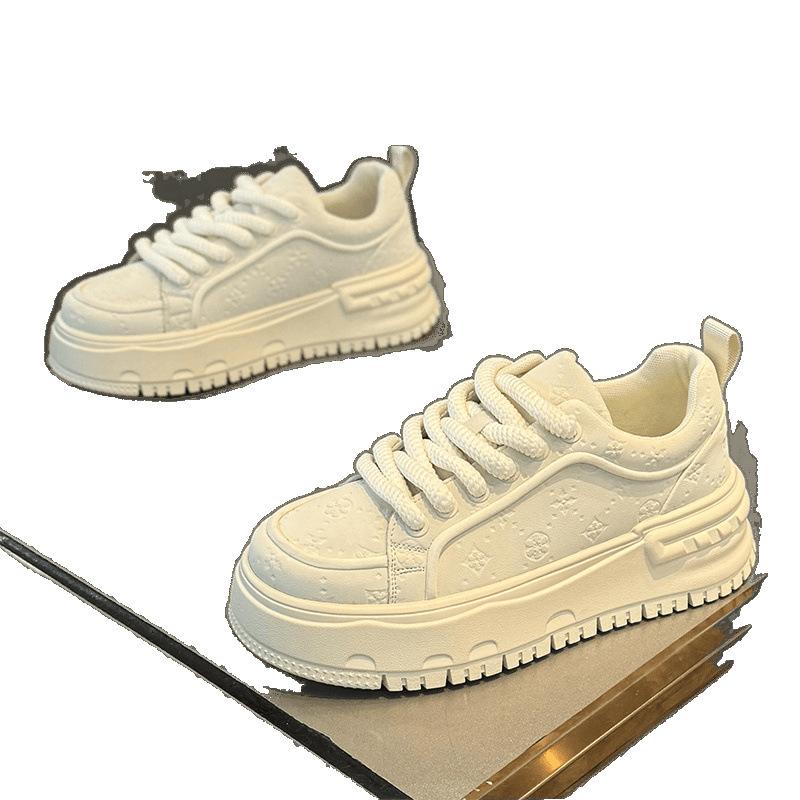 Casual board shoes thick sole invisible inner height increase CM spring and summer sports leisure mesh shoes