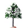 5pcs Plastic Scenery Trees 4 Sizes Winter Snow Scene Tree New Mini Snow Pine Model Trees