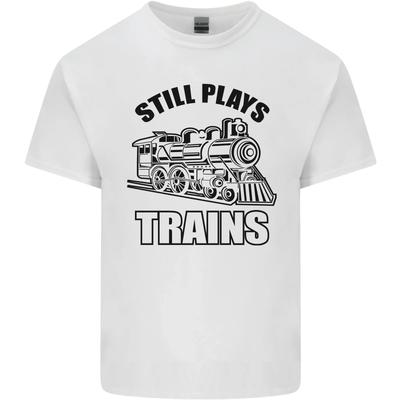 Still Plays With Trains Spotter Spotting Kids T-Shirt Childrens