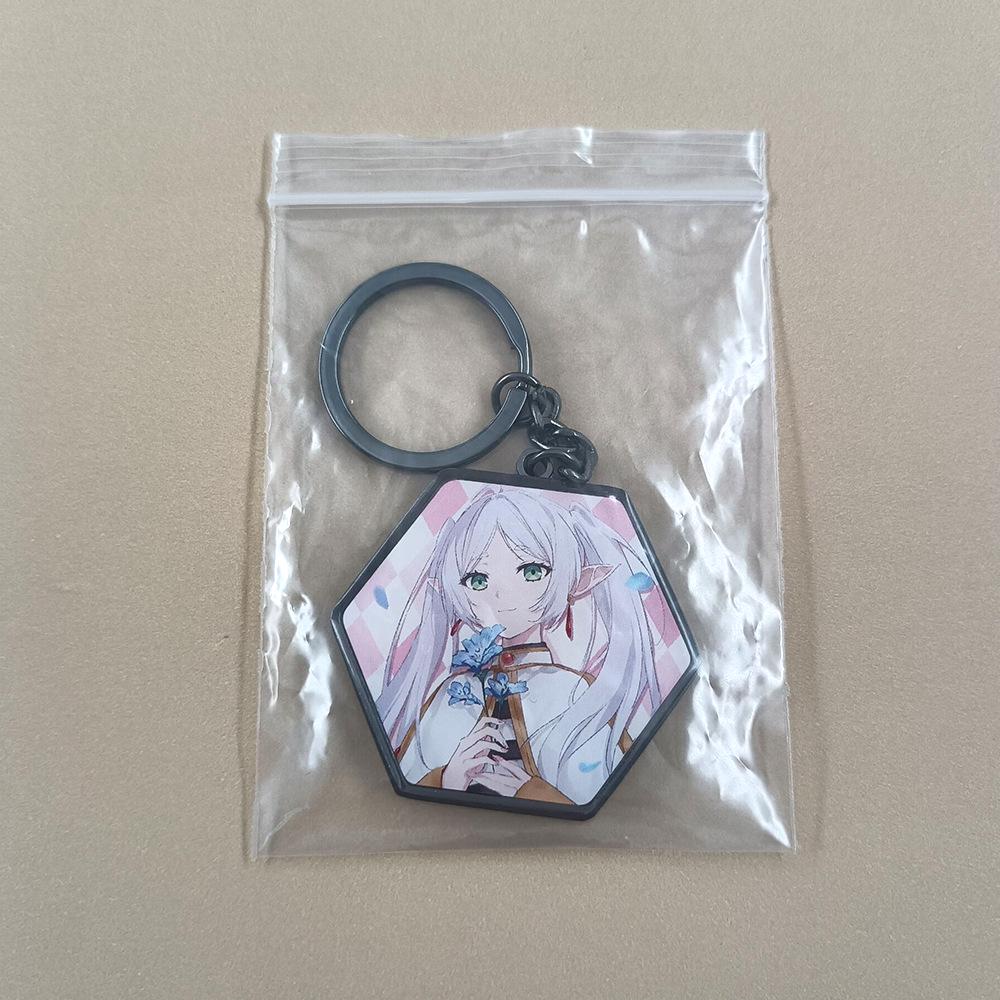 Frieren: Portachiavi Specchio Double-Sided Anime Beyond Journey's End - Accessorio Regalo Creativo