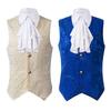 2025 Medieval Gothic Vest: Spring & Fall Unisex Stage Bowknot Performance Costume