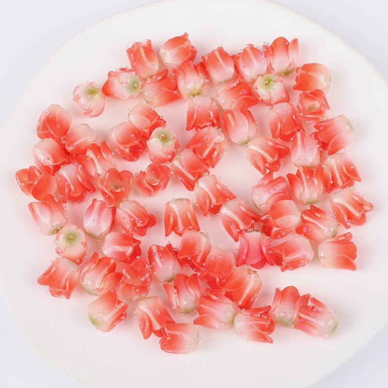 

Термоусадочная пленка Акриловые DIY серьги и заколки для волос в виде цветка тюльпана