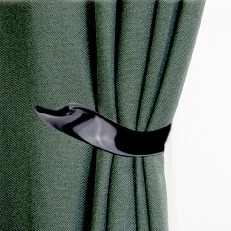 Contemporary Metal Drapery Tiebacks 2 Pack Wall Mounted Curtain Holdbacks Hooks Accessories for Elegant Interior Decors