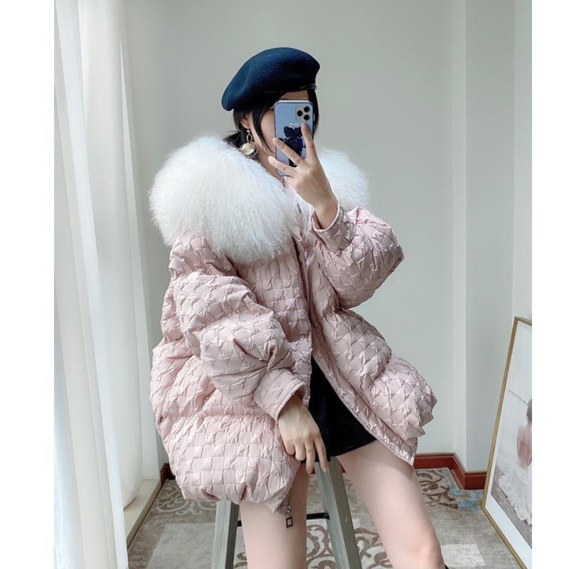 Manteaux en duvet pour femmes, veste longue à capuche, parka ample avec col en fourrure, vêtements chauds pour la neige, vêtements rembourrés, hiver