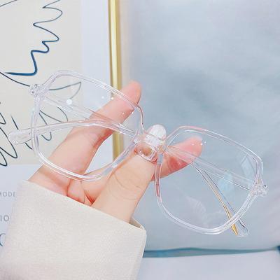 Transparenter Rahmen Myopiebrille Blaulichtgeschützt Damen Vollrand Lesebrille Stärken 0 bis - 6,0