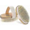 2 Piece Body Brush Set for Wet or Dry Brushing - Natural Bristles Edition 0125