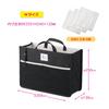 HAKUBA Chululu Bag-in-Bag Inner Bag, Horizontal, Medium, Black, Customizable Dividers, Freestanding, Foldable When Not in Use, AMZSCH-BBYMBK,