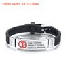 Free Personalized ICE Medical Alert Emergency Reminder Bracelet for Women Men DIABETES EPILEPSY
