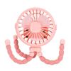 Portable Silent Mini Stroller Fan with USB Charging and Light