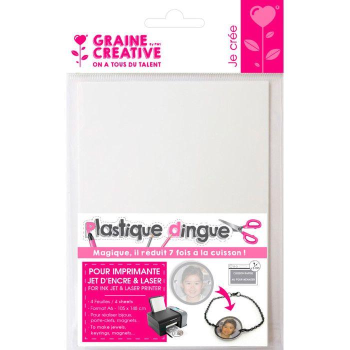 Plastique dingue imprimable (A6) 4 pièces