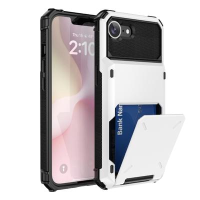 Wallet Case Double Layer Flip Housing Cover Shell for Phone 16E with Concealed Card Holder Compartment Shockproof Design
