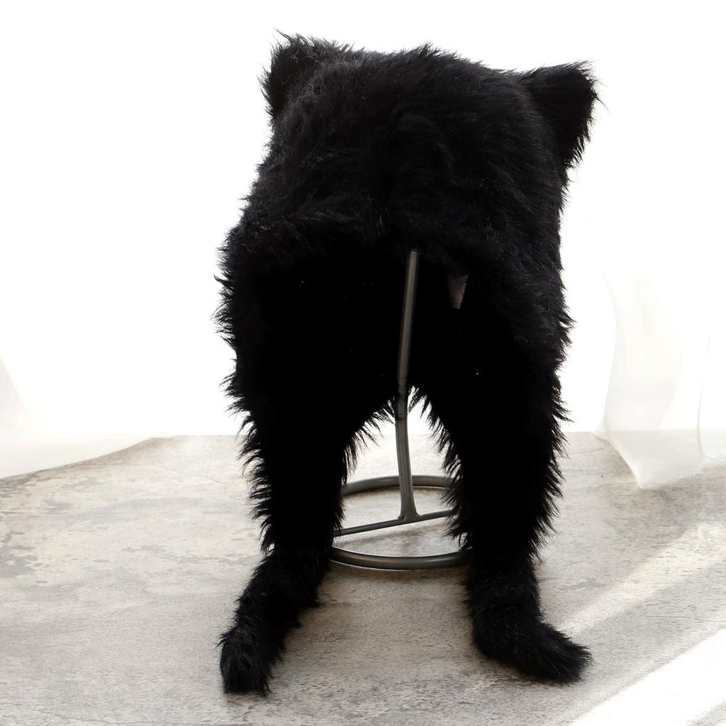 Cute Plush Hat for Women Autumn and Winter Outdoor Thickened Warm Imitation Rabbit Fur Windproof Ear Protection Caps