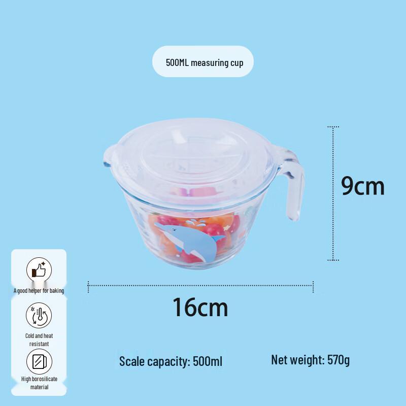 Xihe Borosilicate Glass Measuring Cup