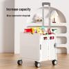 Handun 8-Wheel Folding Shopping Cart with Rotating Lid