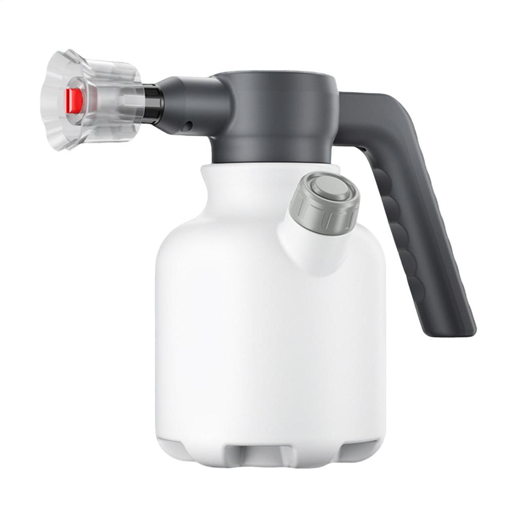 2L Electric Car Wash Foam Sprayer Self-priming Rechargeable Air Pressure Sprayer Auto 75 Degree Fan-shaped Foam Output Bottle