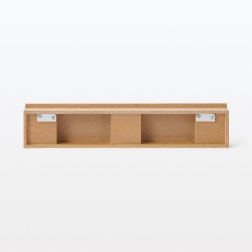 MUJI Furniture That Can Be Attached To the Wall with Long Push Magnet Width 44 X Depth 4 X Height 9 Cm Oak Veneer 12939672