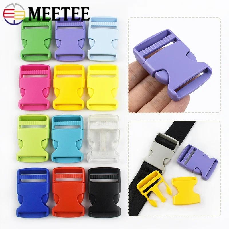 10 sztuk Meetee 15-38mm Plastikowa Klamra Szybkozamykająca do Paska Plecaka Obroży dla Zwierząt Haczyki Łączące Pasek Taśmowy Akcesoria DIY