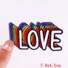 Positive Energy Letter Patch Cartoon Inspirational Quotes Embroidered Patches Iron On Patches For Jeans Jackets Sew Patch DIY