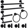 18-Piece Stainless Steel Bathroom Set: Towel Bars, Tissue Holder, Hooks, and Accessories