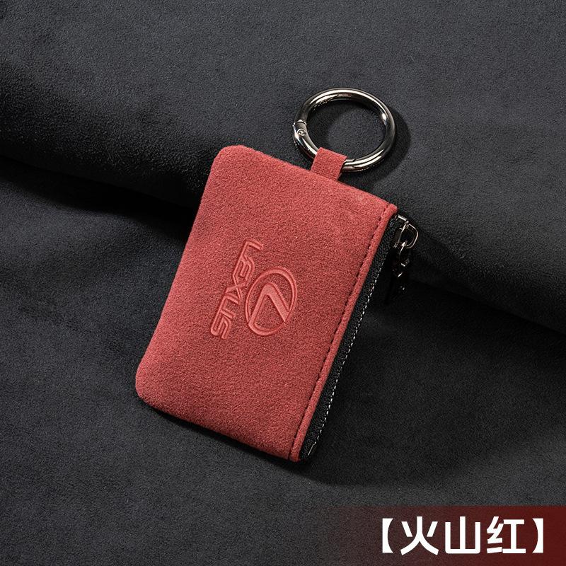 Car Key Bag Suede Coins Wallet Mini Card Pouch For Lexus NX IS RX ES GX LX LS UX GS 200 260 300 350 NX200 NX300 RX350 ES300