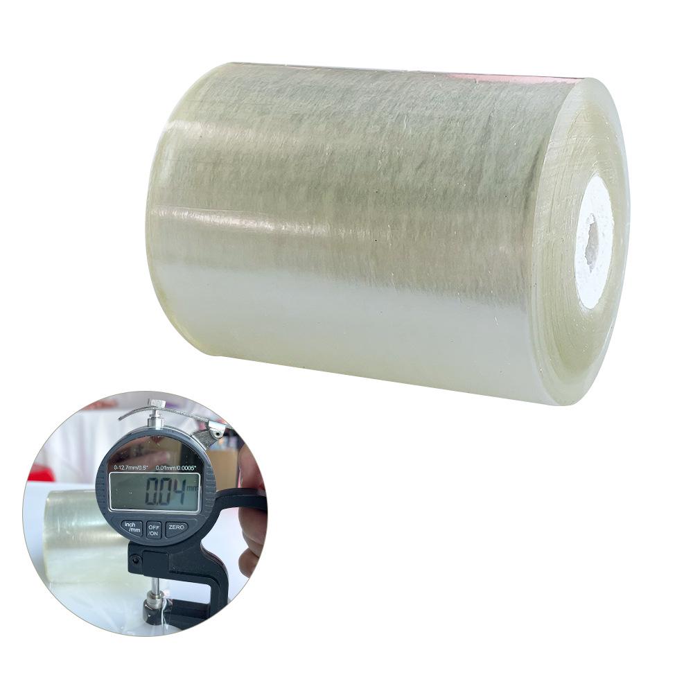 

Industrial Stretch Film: 4-12cm Wide Transparent Plastic for Packaging & Grafting 0.04mm x 4cm