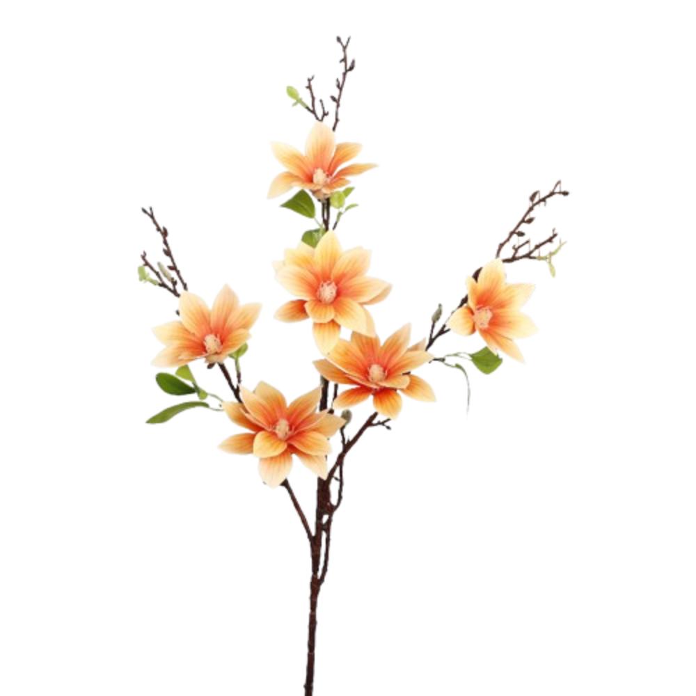 

Искусство флористики Имитация Большая магнолия Реалистичное прикосновение Искусственный цветок Домашний офис декор