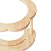 Elevated Cat Small Stand Leak Wooden Feeder. High Indoor Bowl Holder