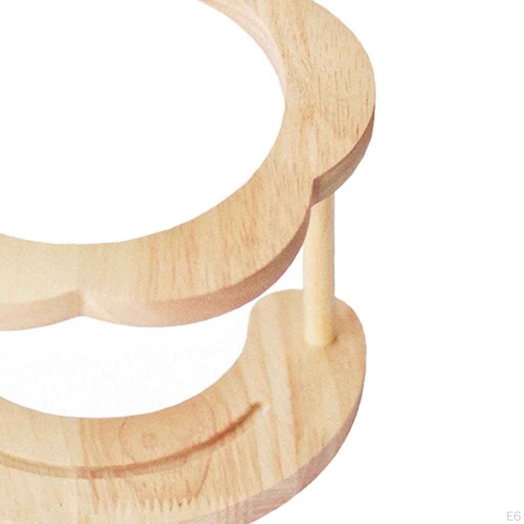 Elevated Cat Small Stand Leak Wooden Feeder. High Indoor Bowl Holder