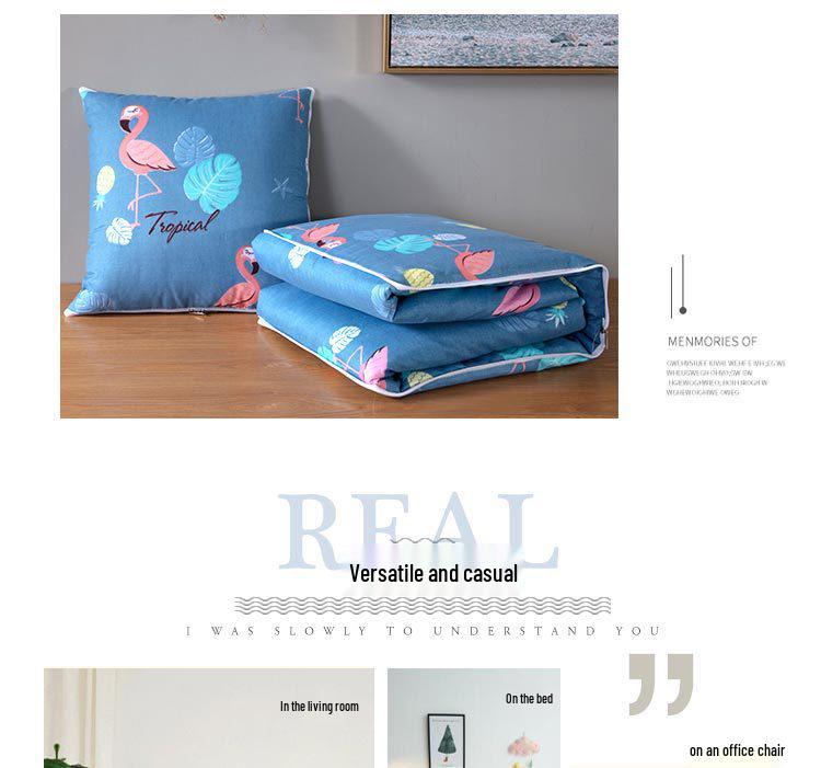 Large Dual-Use Hug Pillow Blanket for Car or Office Naps