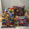 4er-Pack Bunte Abstrakte Florale Kissenbezüge Doppelseitiger Druck Boho Kissenhüllen Heimdekoration Für Sofa Schlafzimmer
