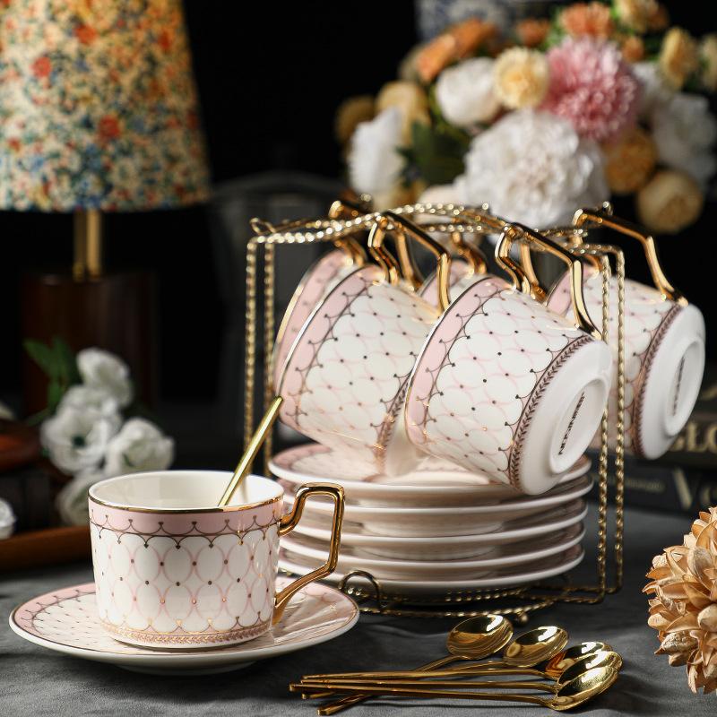 Special Beautiful Coffee Cup Set High-End Sense High-Value Light Luxury Ceramics High-End Exquisite Afternoon Tea Tea Set