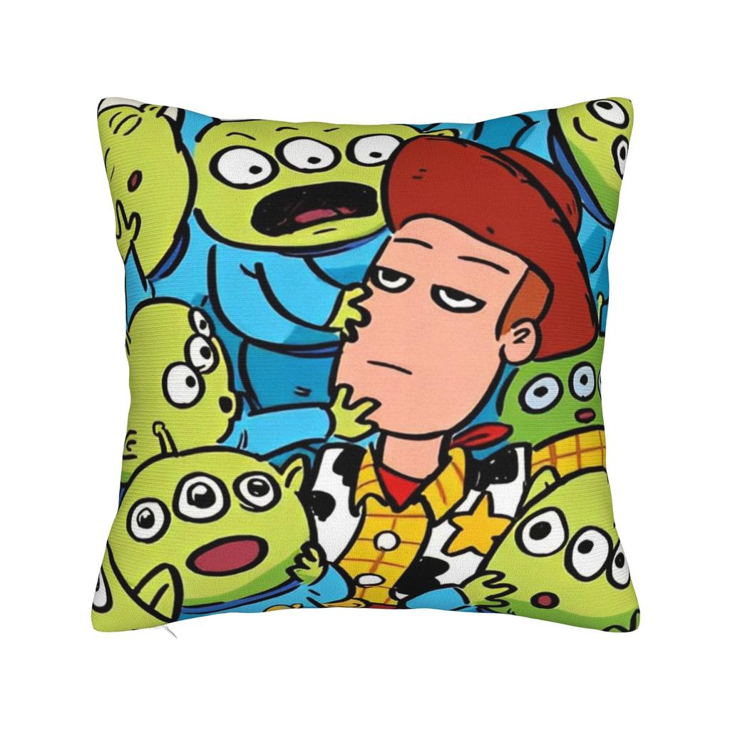Digital painting of Woody from Toy Story 4 Square Pillow Case Cushion Cover Zippered Decor Pillowcase for Living Room 45x45cm