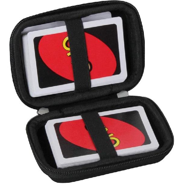 Hermitshell Hard travel suitcase suitable for Mattel UNO Classic Card Game - Card not included чёрный