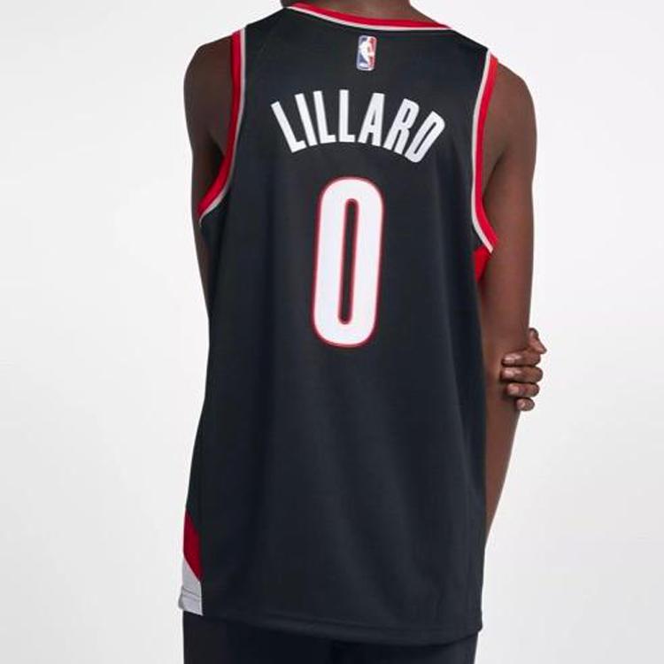 Nike NBA Damian Lillard Icon Edition Swingman Trikot - Portland Trail Blazers Herren Trikot Schwarz 864505-010