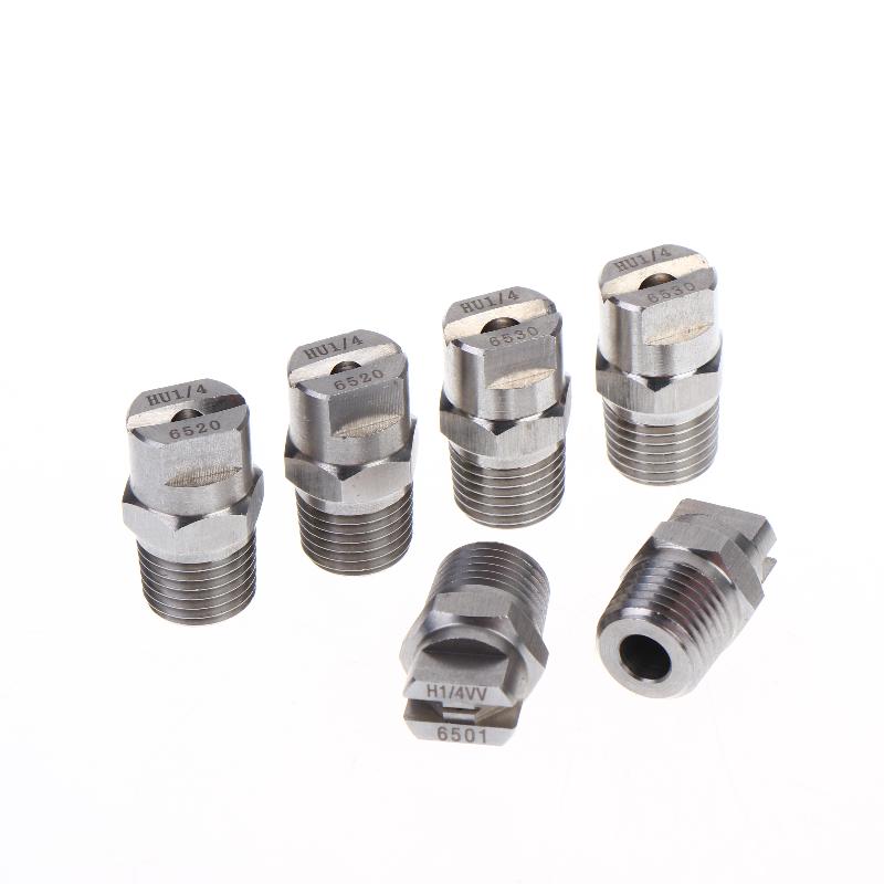 2Pcs Bspt High Pressure Flat Fan Nozzle 65 Degree Hvv Water Spray Nozzle For Cleaning